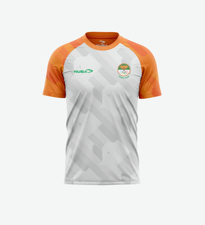 CIV-PARIS '24 ATHLETIC TEE - WHITE & ORANGE